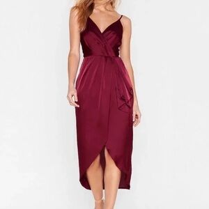 Nasty Gal love at first sight wrap dress